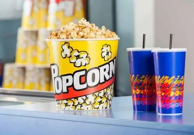 popcorn and drinks
